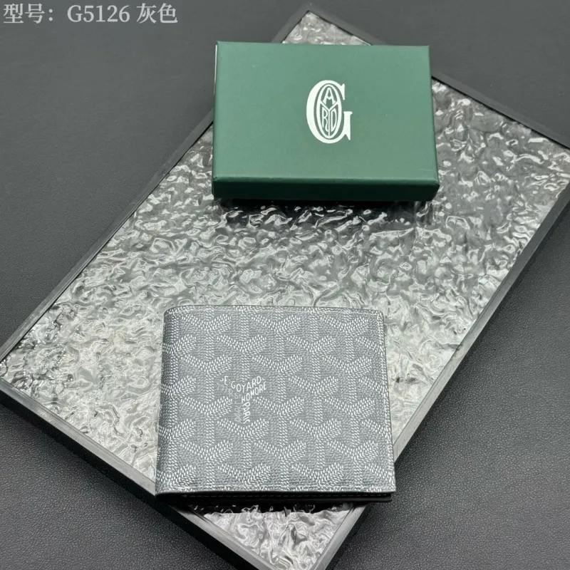 Goyard G5126 Gray Bifold Wallet