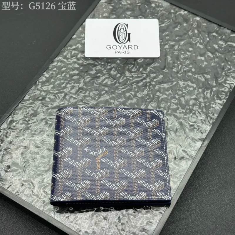Alternative view of Goyard G5126 Navy Blue Bifold Wallet
