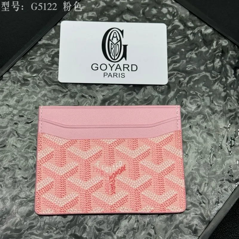 Goyard G5122 Pink Card Holder - Image 5