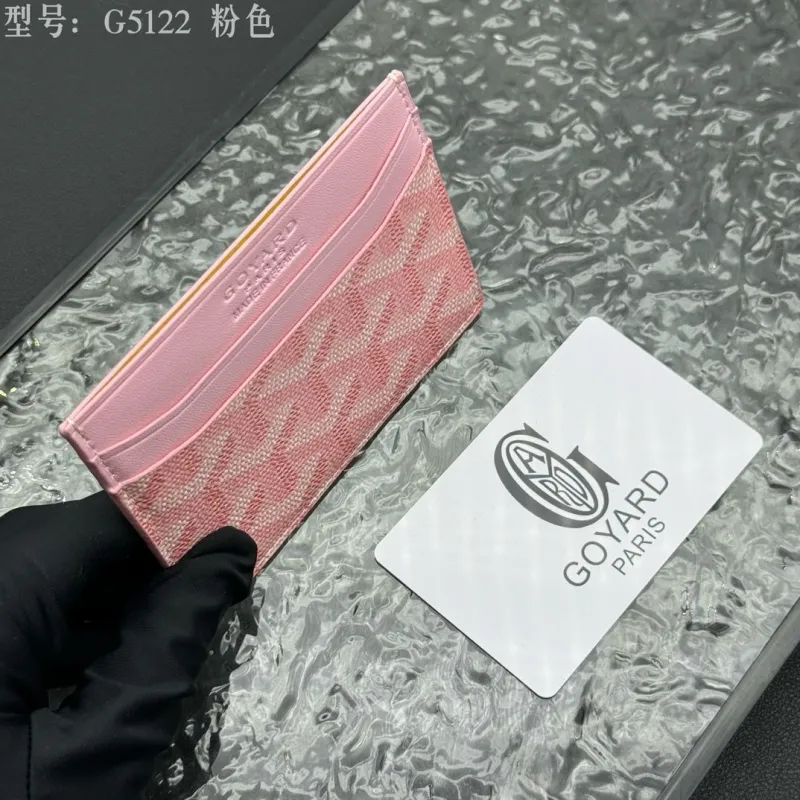Goyard G5122 Pink Card Holder - Image 7