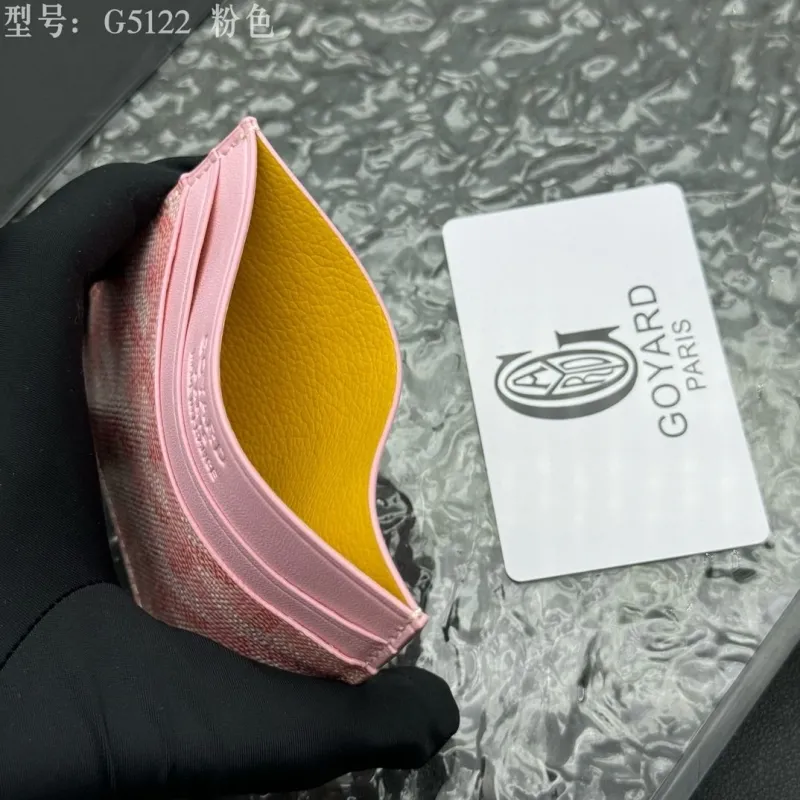 Goyard G5122 Pink Card Holder - Image 8
