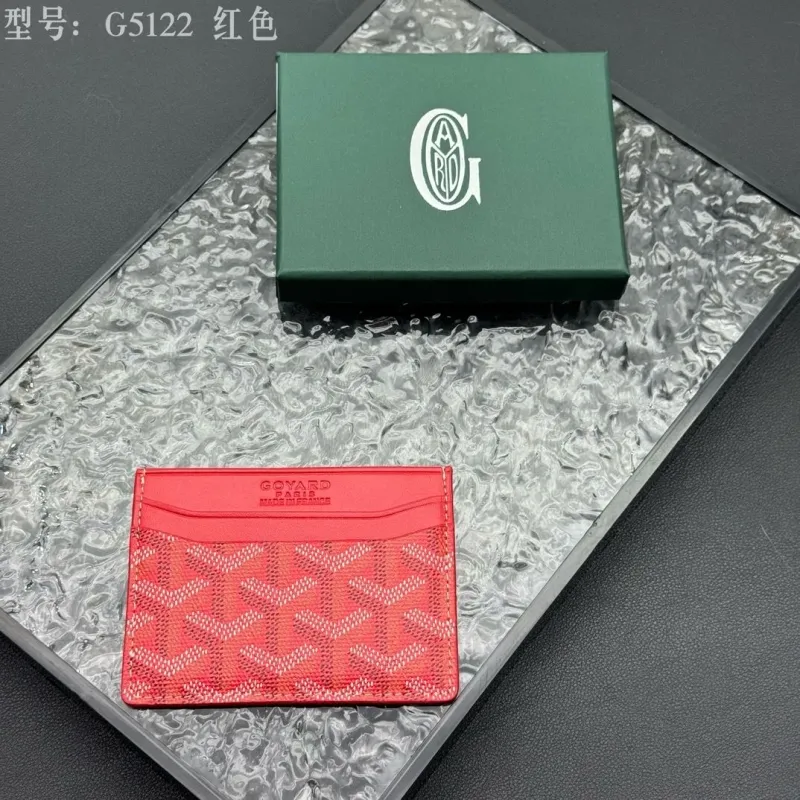 Goyard Paris G5122 Red Card Holder