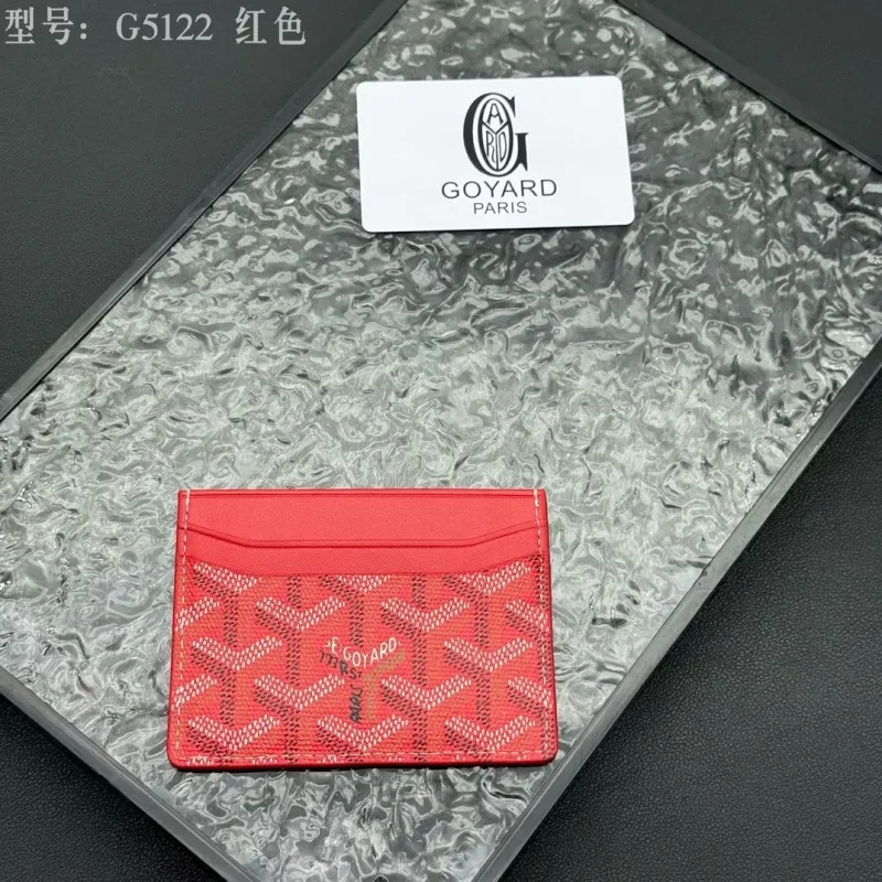 Goyard Paris G5122 Red Card Holder - Image 3