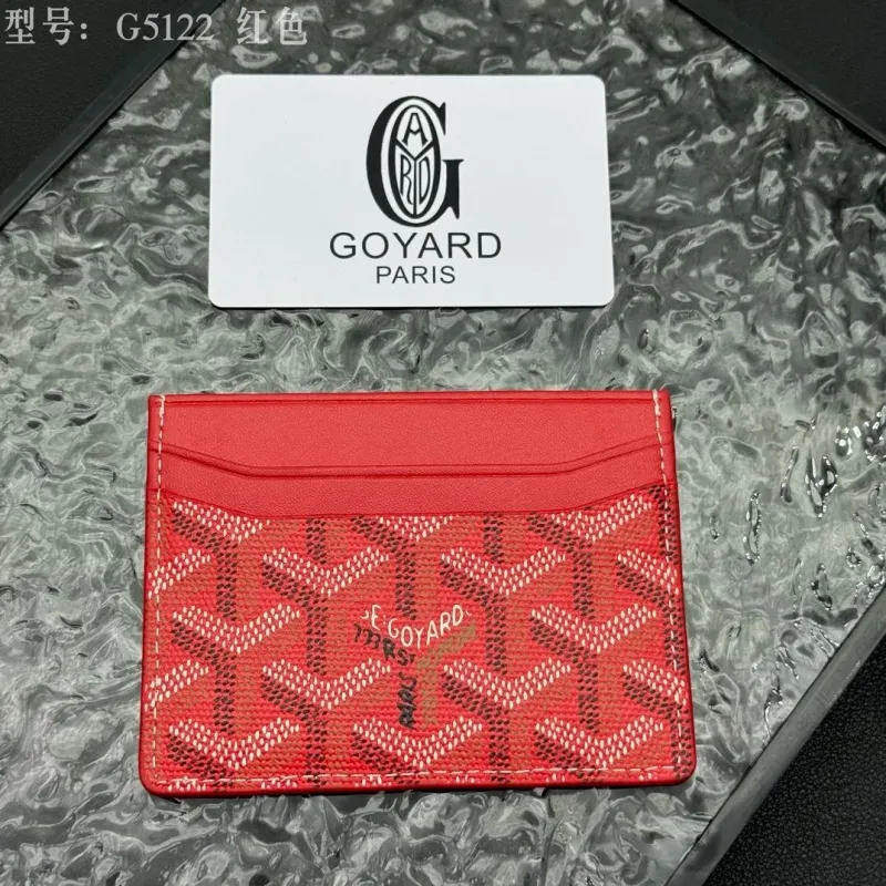 Goyard Paris G5122 Red Card Holder - Image 5
