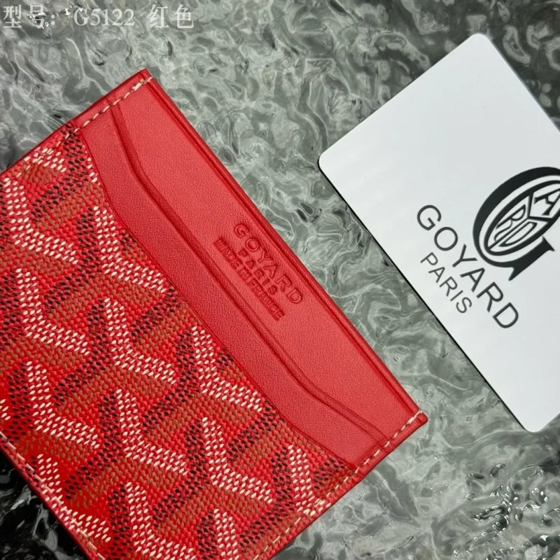 Goyard Paris G5122 Red Card Holder - Image 8