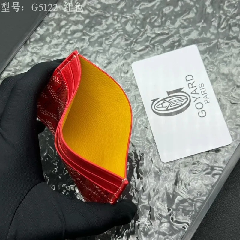 Goyard Paris G5122 Red Card Holder - Image 9