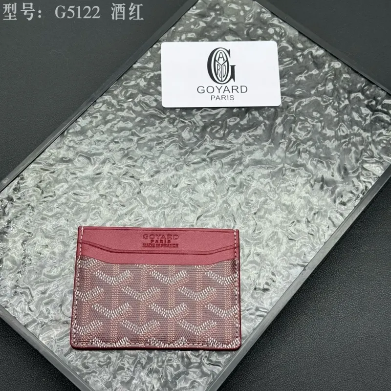 Alternative view of Goyard G5122 Burgundy Card Holder