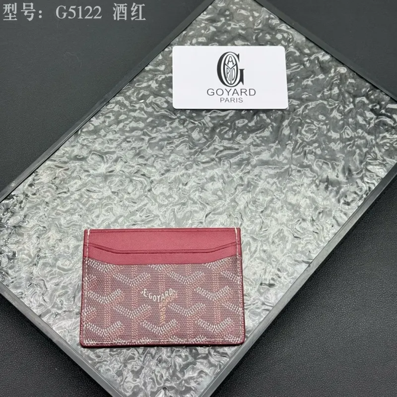 Goyard G5122 Burgundy Card Holder - Image 3
