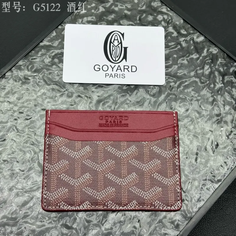 Goyard G5122 Burgundy Card Holder - Image 4