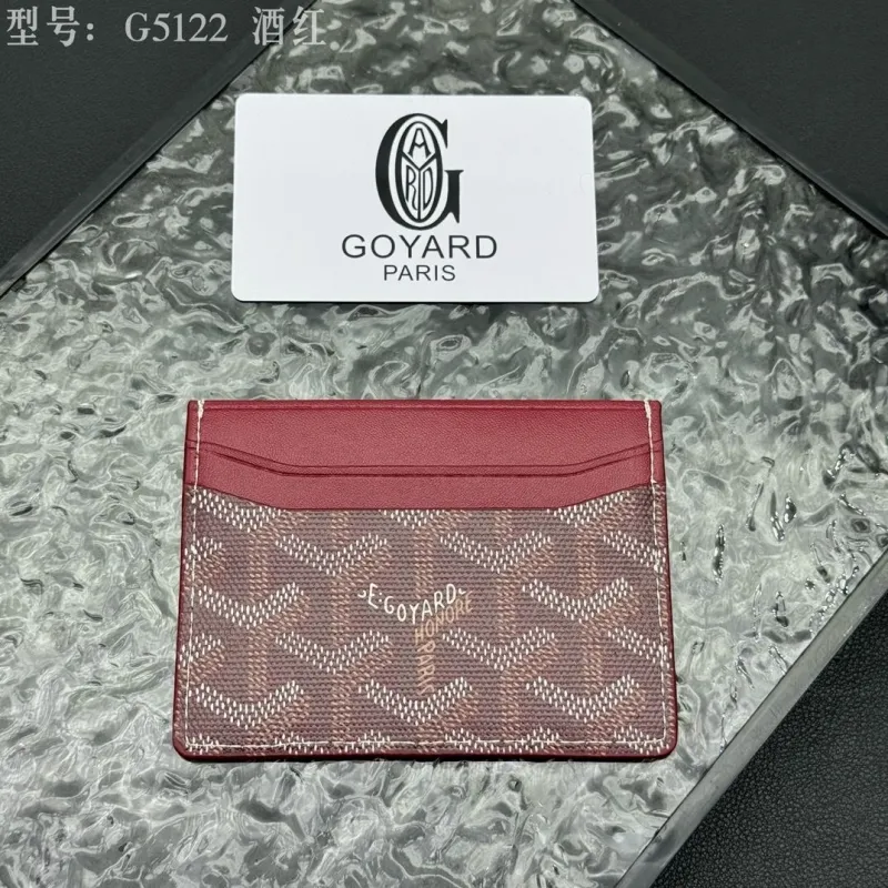 Goyard G5122 Burgundy Card Holder - Image 5