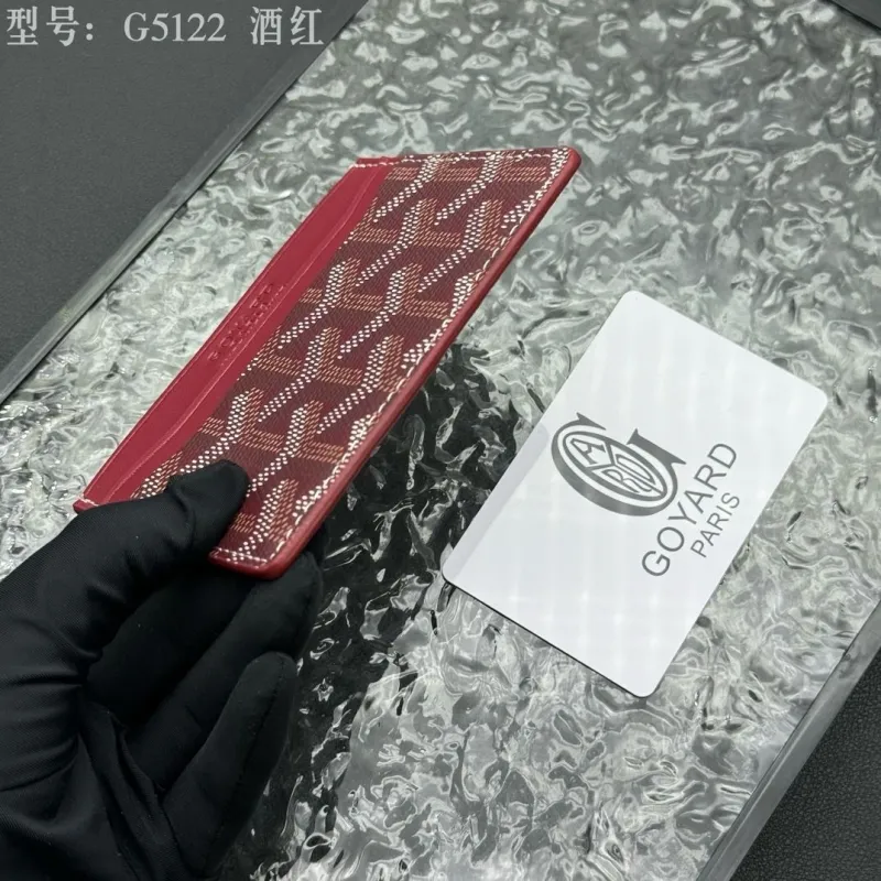 Goyard G5122 Burgundy Card Holder - Image 6