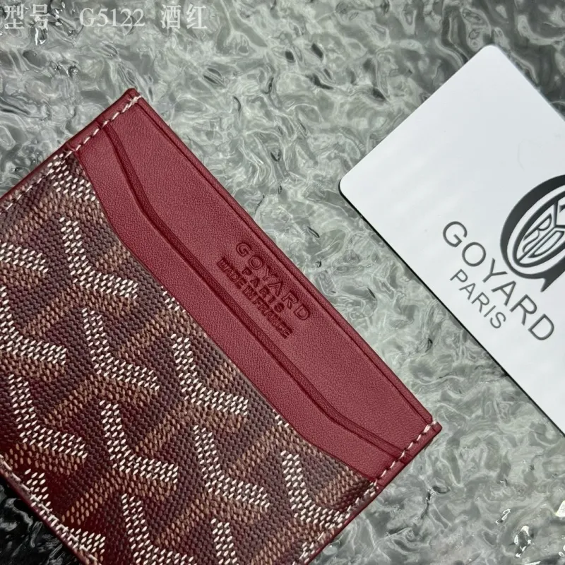 Goyard G5122 Burgundy Card Holder - Image 8