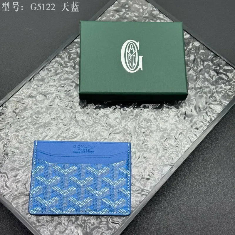 Goyard G5122 Sky Blue Card Holder
