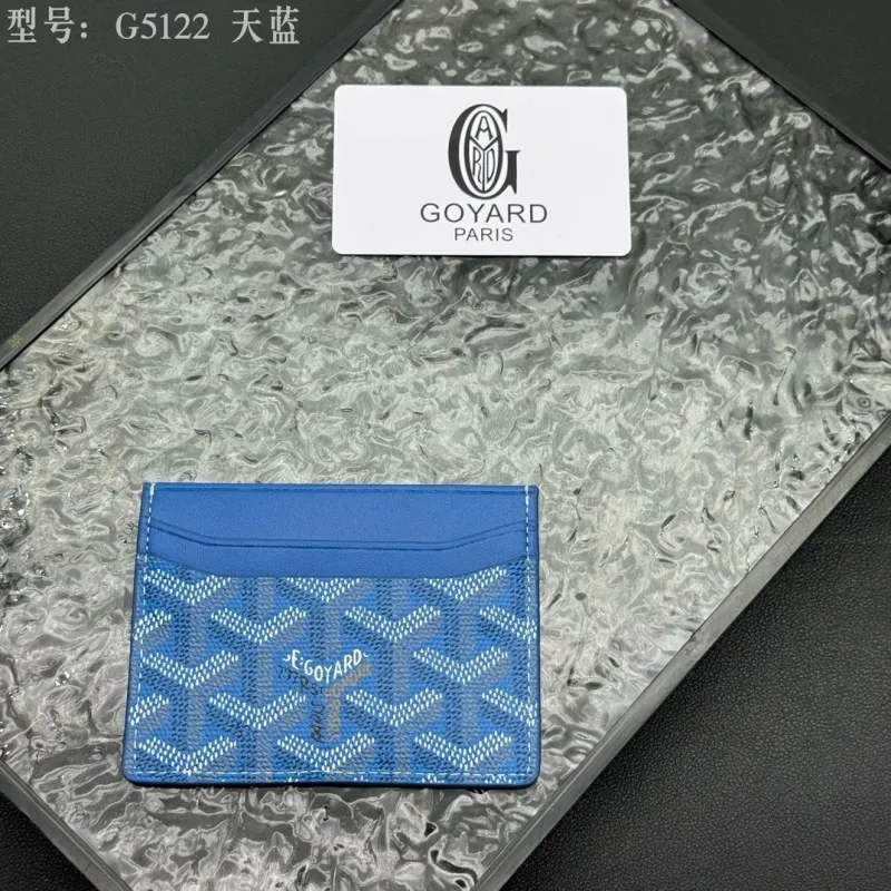 Alternative view of Goyard G5122 Sky Blue Card Holder