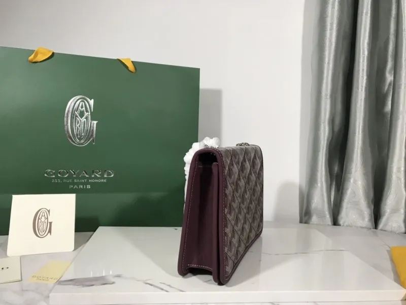 Alternative view of Goyard Burgundy Monogram Clutch Bag