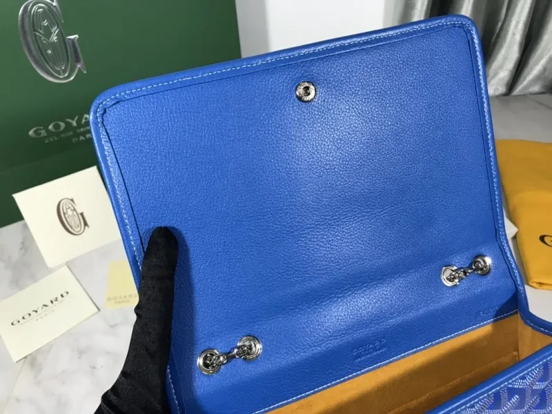 Goyard Blue Chain Wallet Bag 493 - Image 7