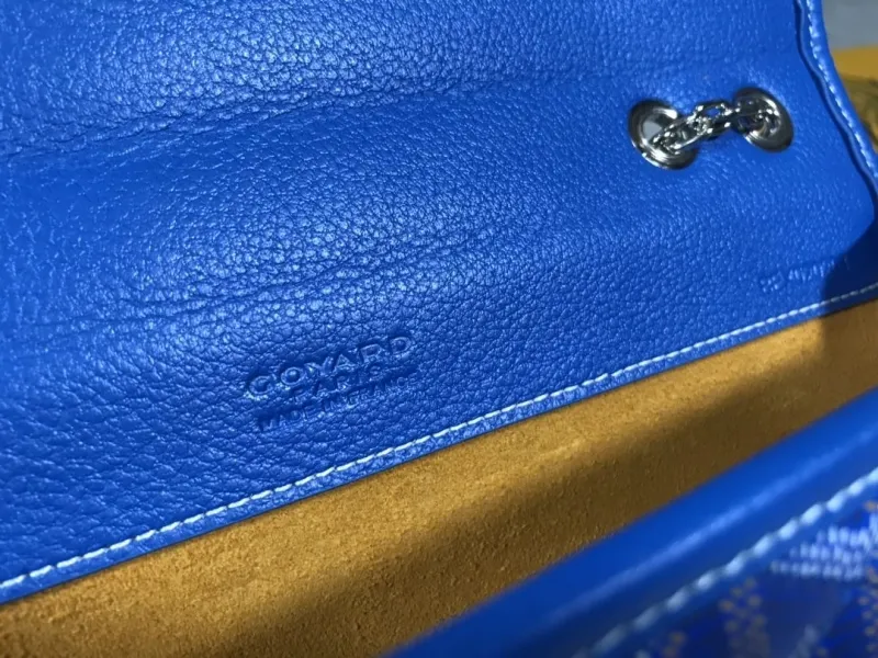 Goyard Blue Chain Wallet Bag 493 - Image 8