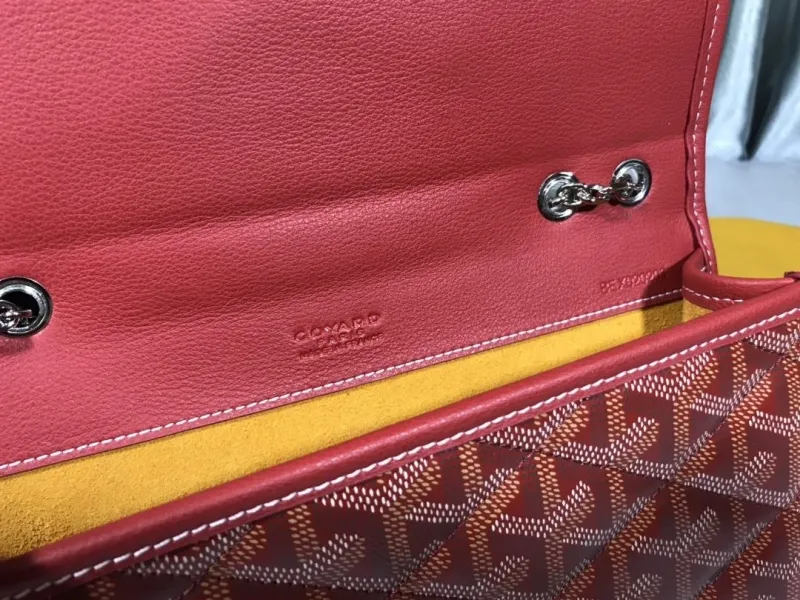 Goyard Red Chain Shoulder Bag 494 - Image 5