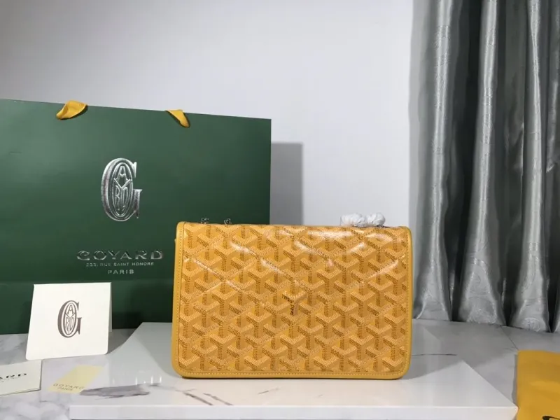 Goyard Yellow Monogram Handbag 498