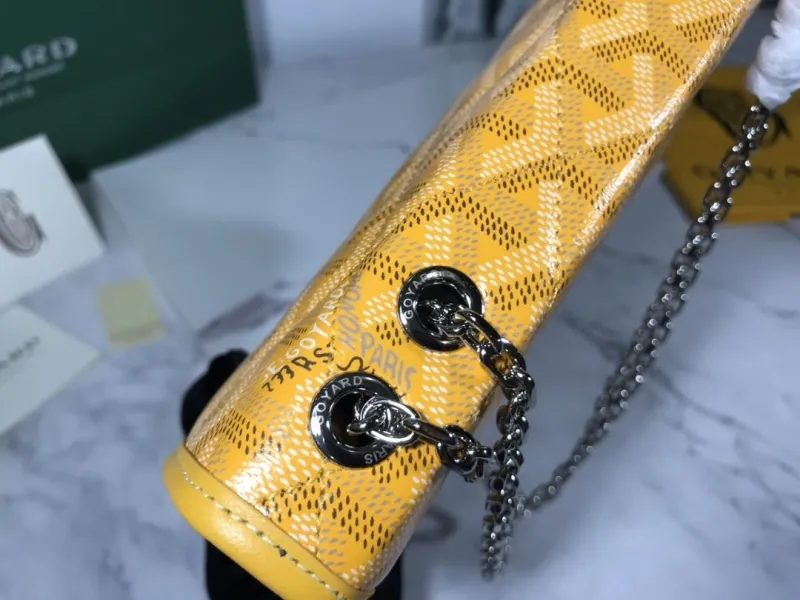 Goyard Yellow Monogram Handbag 498 - Image 5