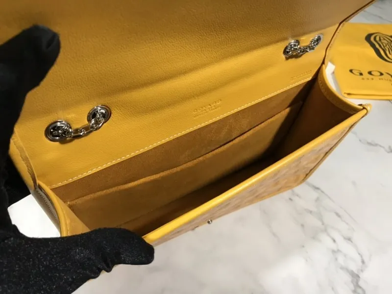Goyard Yellow Monogram Handbag 498 - Image 7