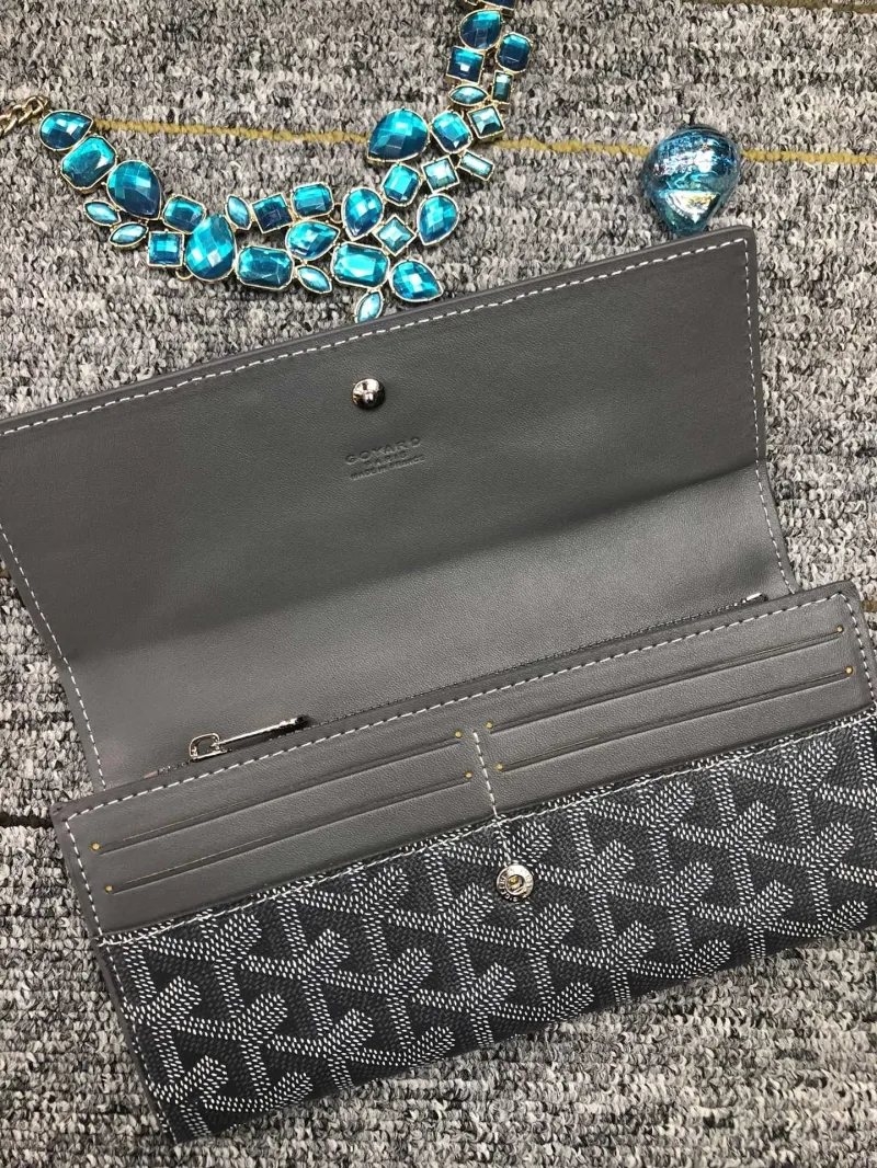 Goyard Black Long Leather Wallet - Image 4