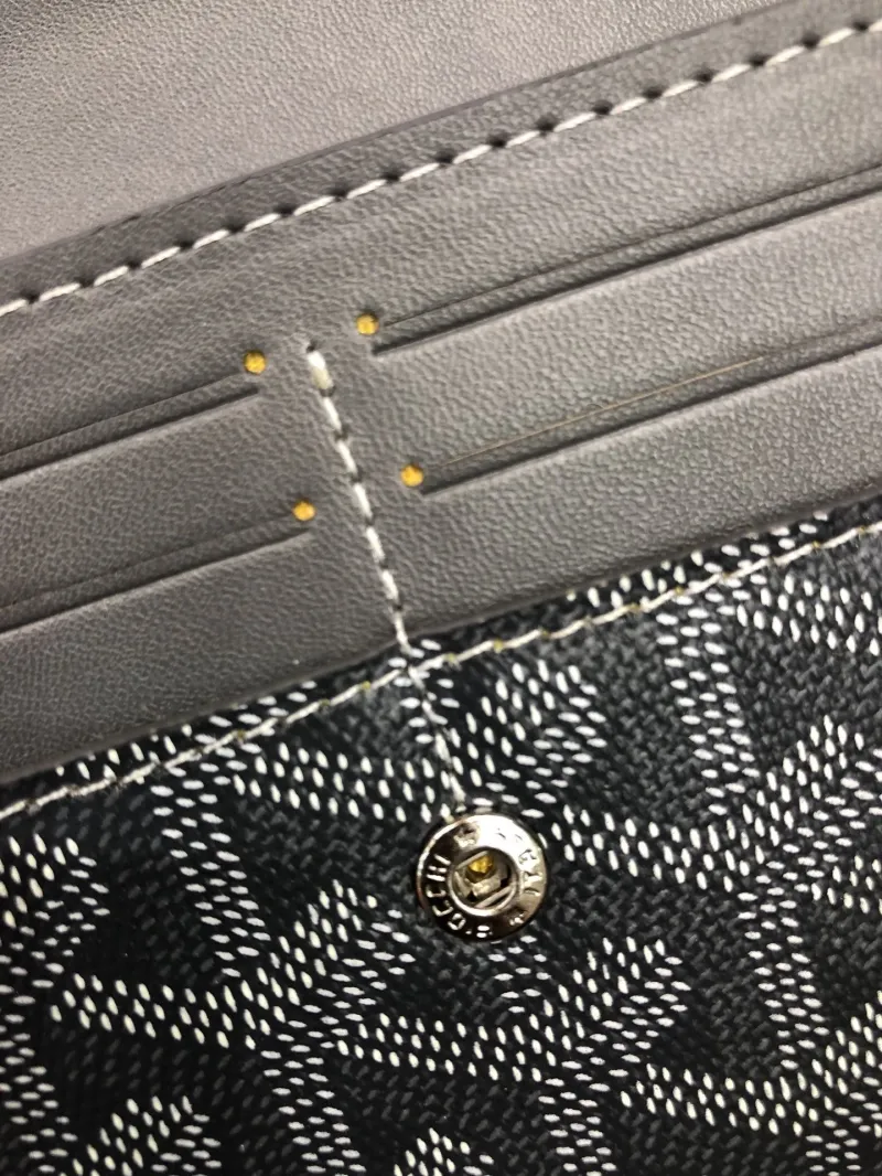 Goyard Black Long Leather Wallet - Image 5
