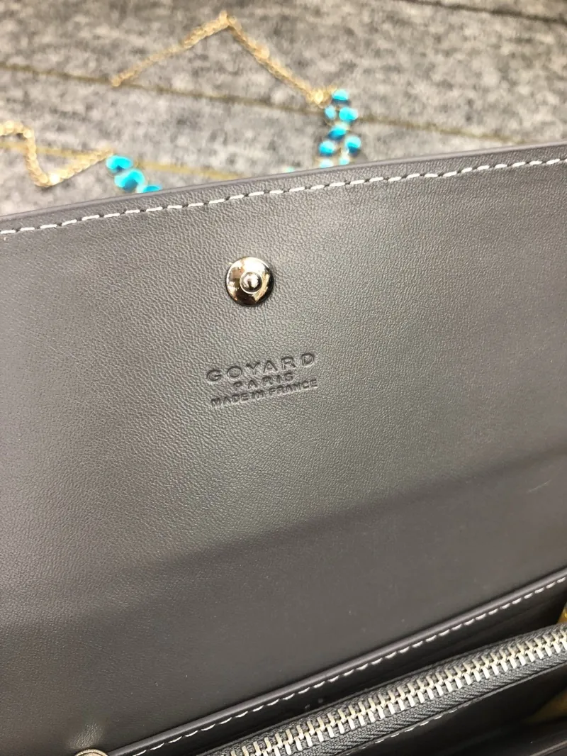 Goyard Black Long Leather Wallet - Image 6