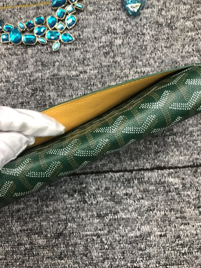 Alternative view of Goyard Green Long Wallet 503
