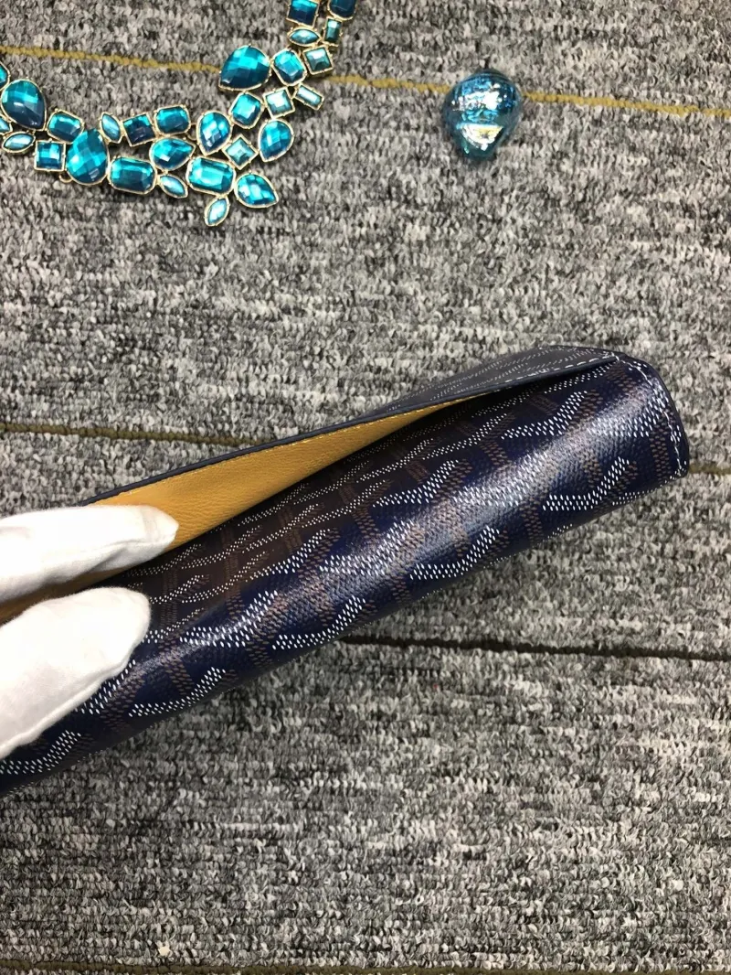 Goyard Navy Blue Long Wallet Model 504 - Image 3