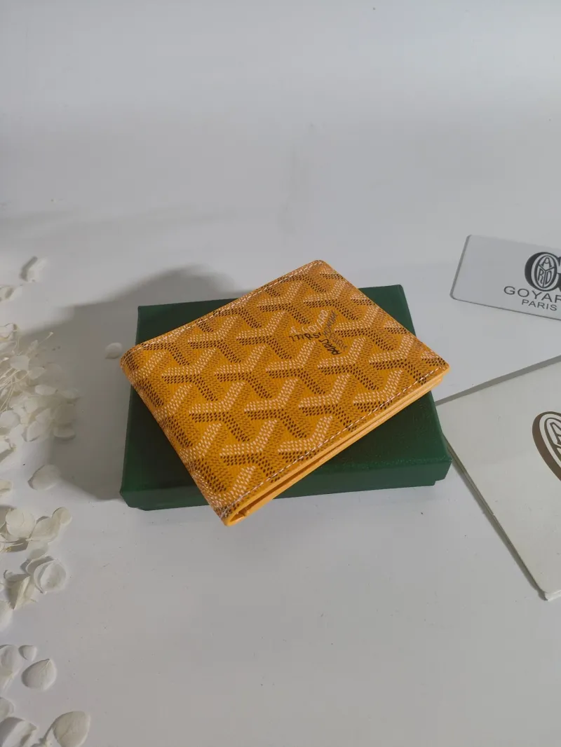 Goyard Yellow Bifold Wallet - Image 4