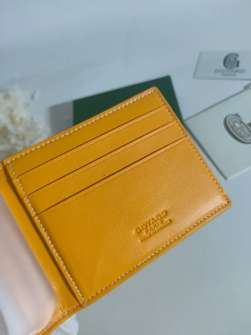 Goyard Yellow Bifold Wallet - Image 5