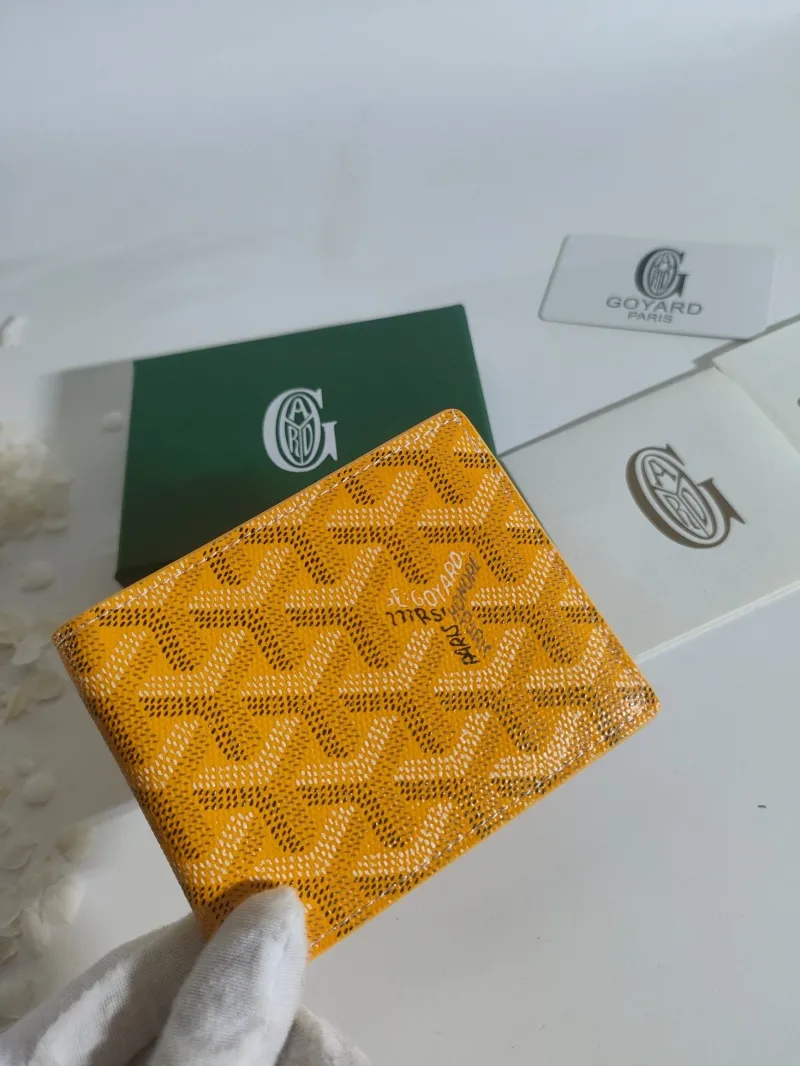 Goyard Yellow Bifold Wallet - Image 6