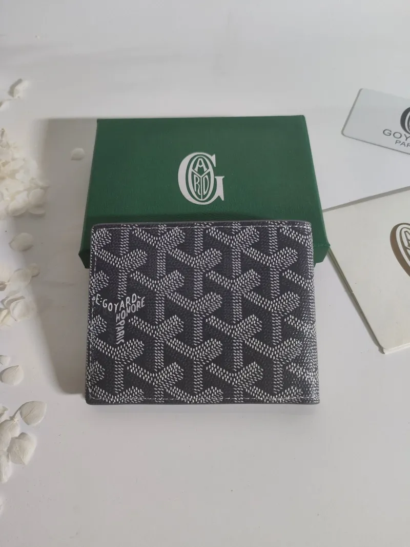 Alternative view of Goyard Dark Gray Bifold Wallet 506