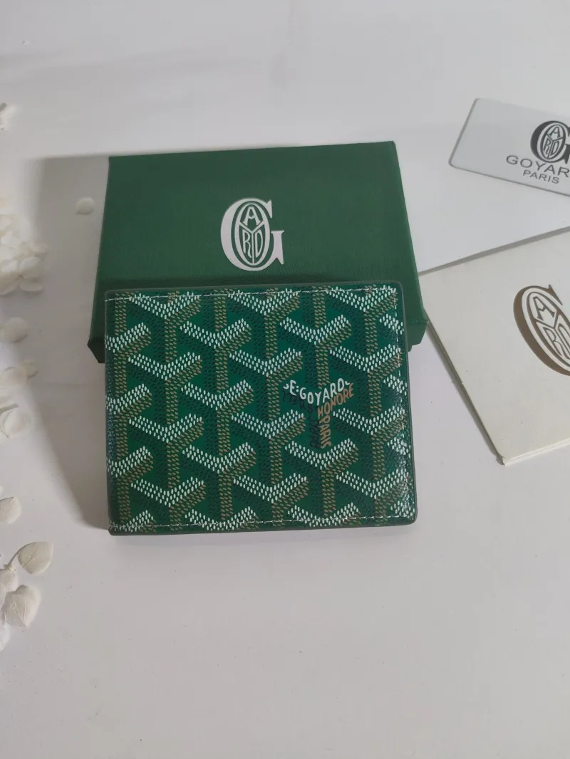 Goyard Green Bifold Wallet 508