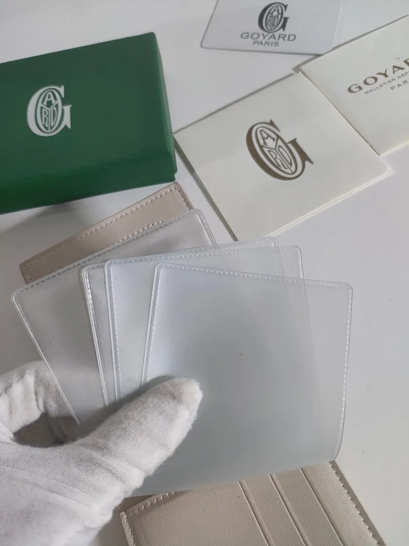 Premium Goyard Beige Bifold Wallet 509 - Image 6