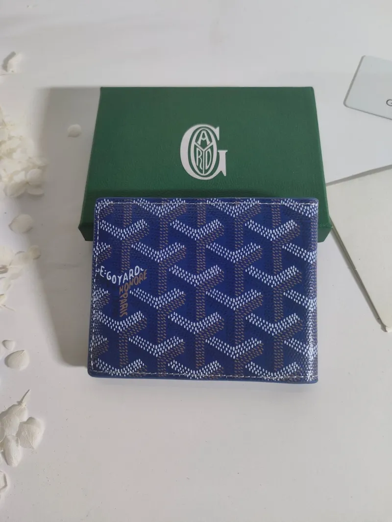 Alternative view of Goyard Blue Bifold Wallet 512