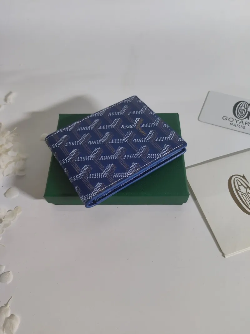 Goyard Blue Bifold Wallet 512 - Image 3