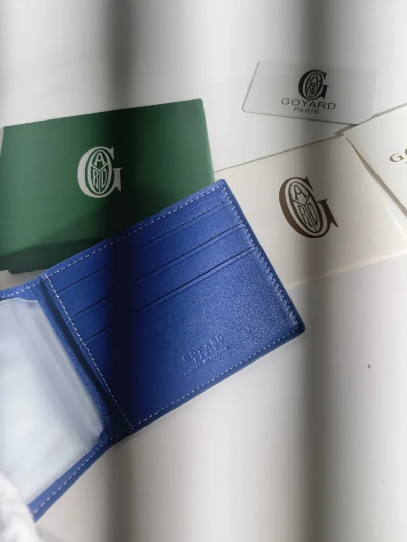Goyard Blue Bifold Wallet 512 - Image 5