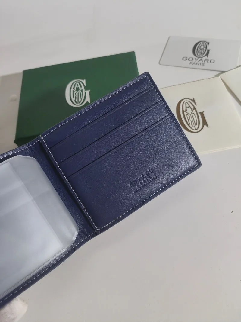 Goyard Navy Blue Bifold Wallet 516 - Image 4