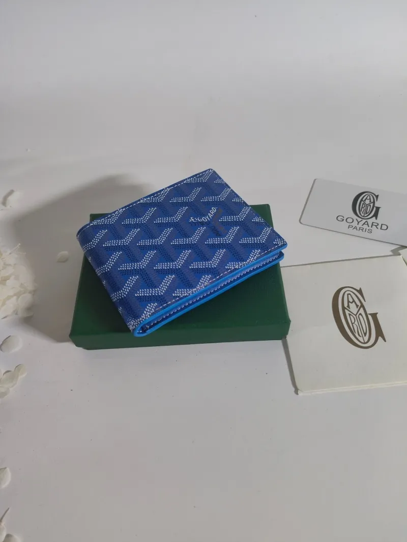 Goyard Blue Bifold Wallet 518 - Image 3
