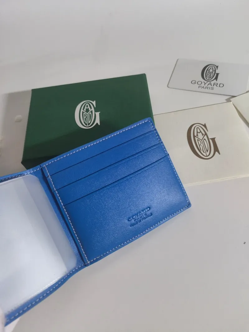 Goyard Blue Bifold Wallet 518 - Image 5