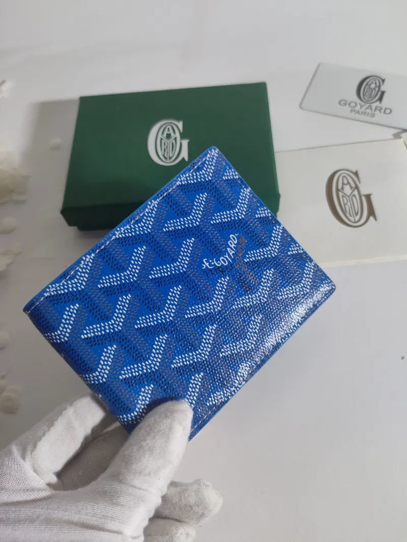Goyard Blue Bifold Wallet 518 - Image 7