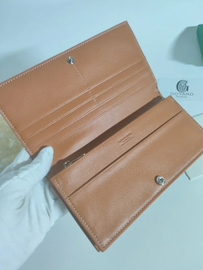 Goyard Brown Long Monogram Wallet - Image 4