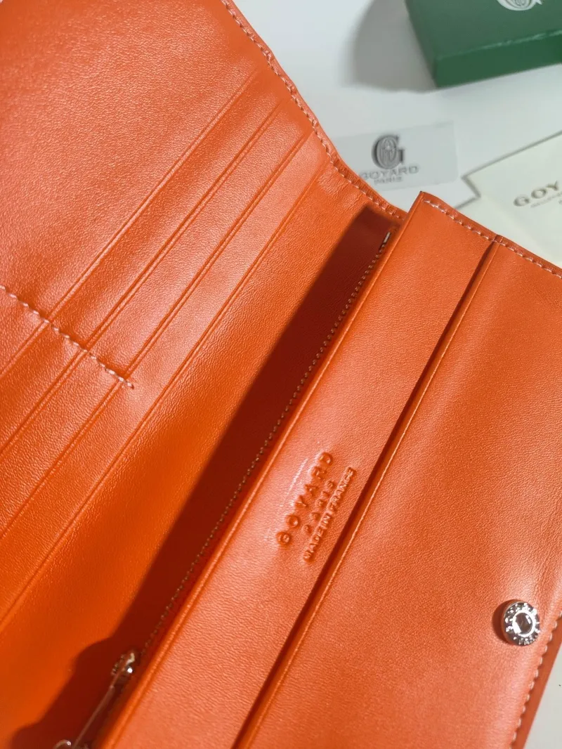 Goyard Orange Long Wallet 523 - Image 5