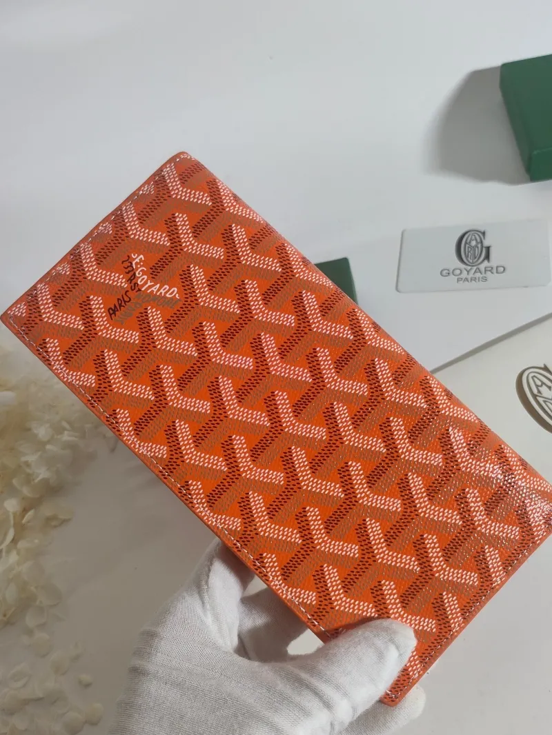 Goyard Orange Long Wallet 523 - Image 8