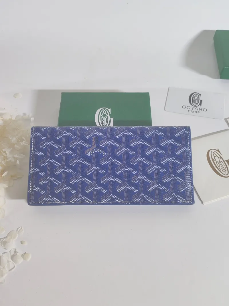 Alternative view of Goyard Blue Long Wallet 524