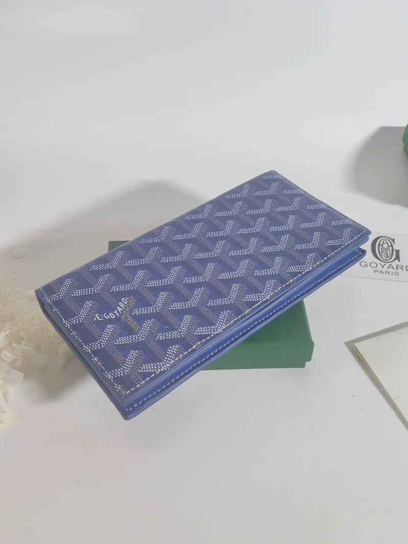 Goyard Blue Long Wallet 524 - Image 3