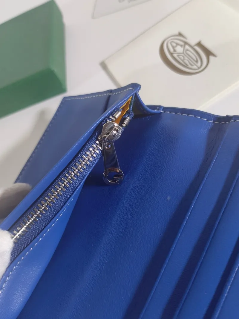 Goyard Blue Long Wallet 524 - Image 6