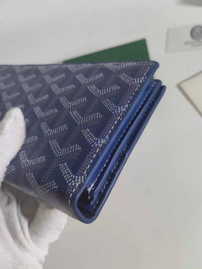 Goyard Blue Long Wallet 524 - Image 7